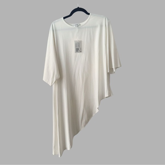 COS Cream Asymmetrical T-shirt Medium NWT - Picture 5 of 11